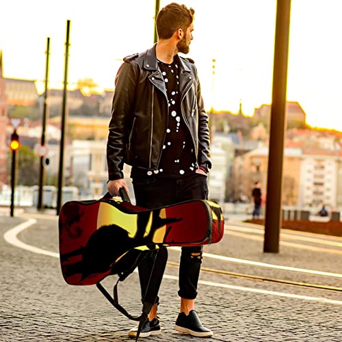 Housse imperméable pour guitare acoustique avec double bandoulière et poche Motif rétro, Multicolore 10., 42.9×16.9×4.7… - Les Beatles, Paul McCartney, John Lennon, RIngo Starr, George Harrison Housse imperméable pour guitare acoustique avec double bandoulière et poche Motif rétro, Multicolore 10., 42.9x16.9x4.7… – Image 7