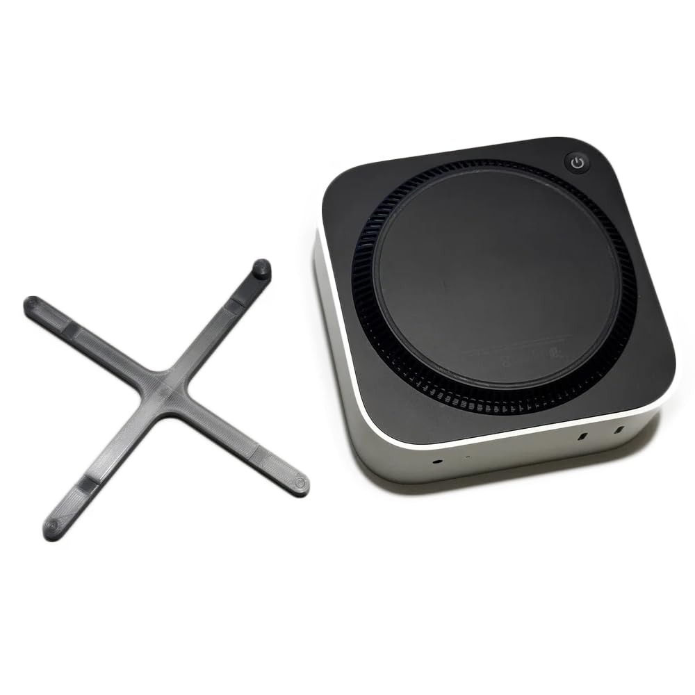 Interruttore A Pressione Per MAC Mini M4 2024, Pulsante Di Alimentazione Base 3D Stampa Interruttore A Pressione E Semplice Stand (Black)