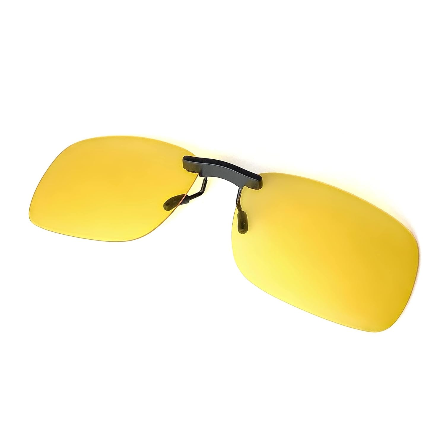 BLUE CUT Clip on Polarized Night Vision Driving Sunglasses UV 400 Blocker To Wear Over Prescription Glasses