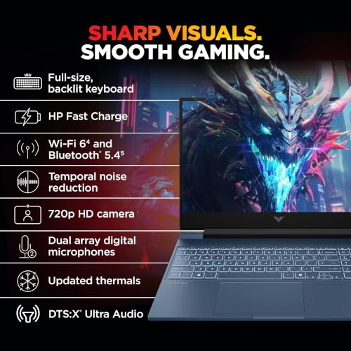 HP Victus 15 Smartchoice i7-13620H RTX 4050 16GB 512GB 144Hz Blue - Image 8