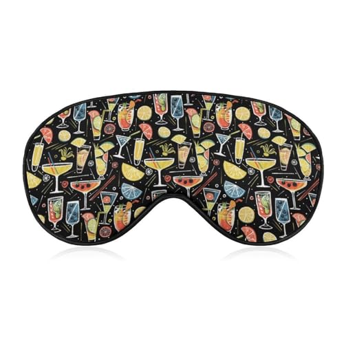 MEIKKO Sleeping Mask & Women,Colorful Cocktail Glasse
