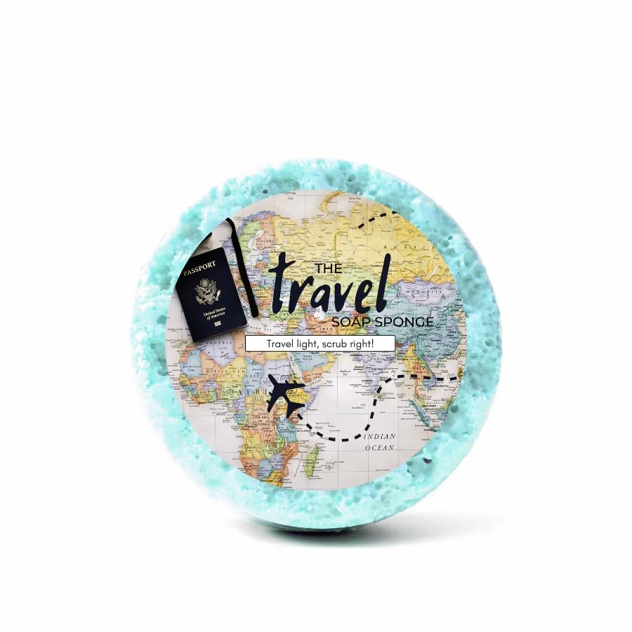 Éponge de savon voyage léger Emily Victoria pour frotter droit en vacances