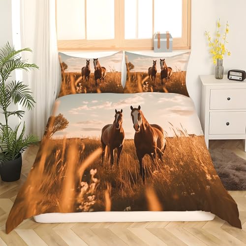 Parure de lit 3 pièces avec housse de couette 240 x 260 animal kK378