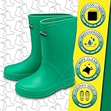 NorthSole Kids Plain PVC Wellies Boys & Girls Wellington Boots - Green - UK 13 - Image 3