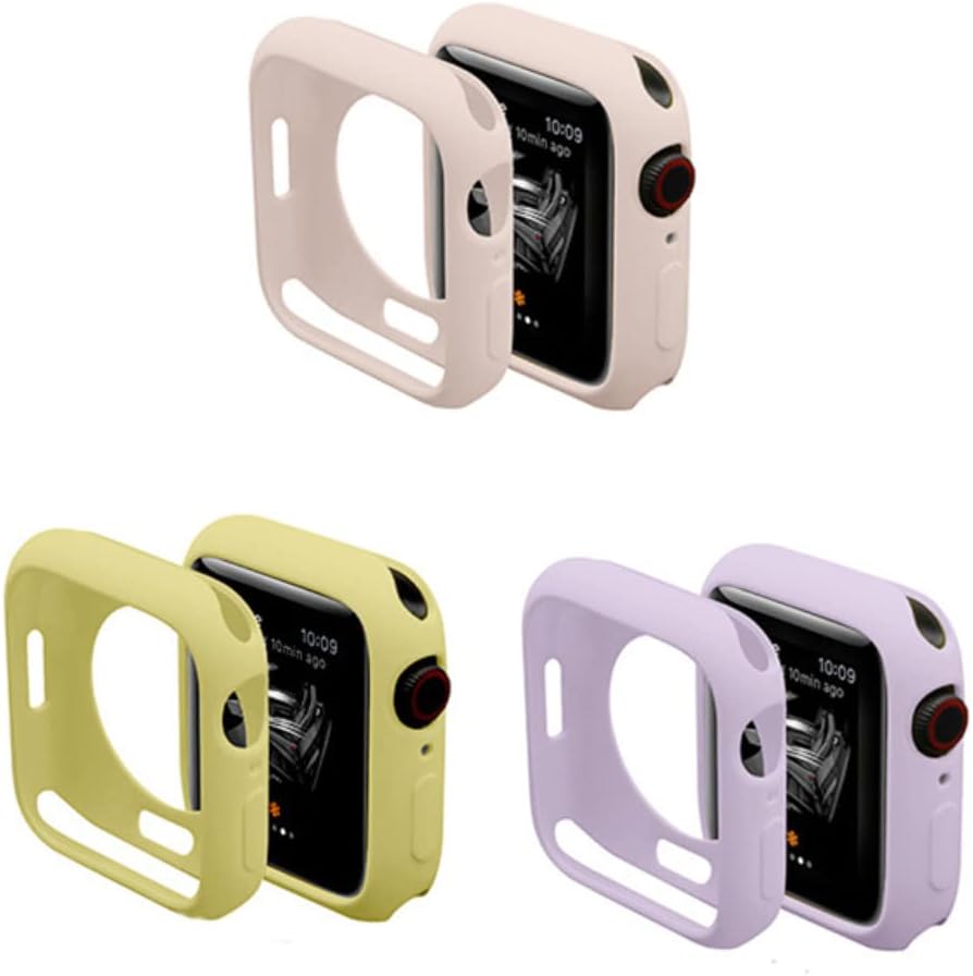 Flexible TPU Protective Bumper Case Anti-Scratch Cover Guard (NOT Screen Protector) Compatible with Apple Watch 41mm Series 8/Series 7, 16 Packs, Multi Colors