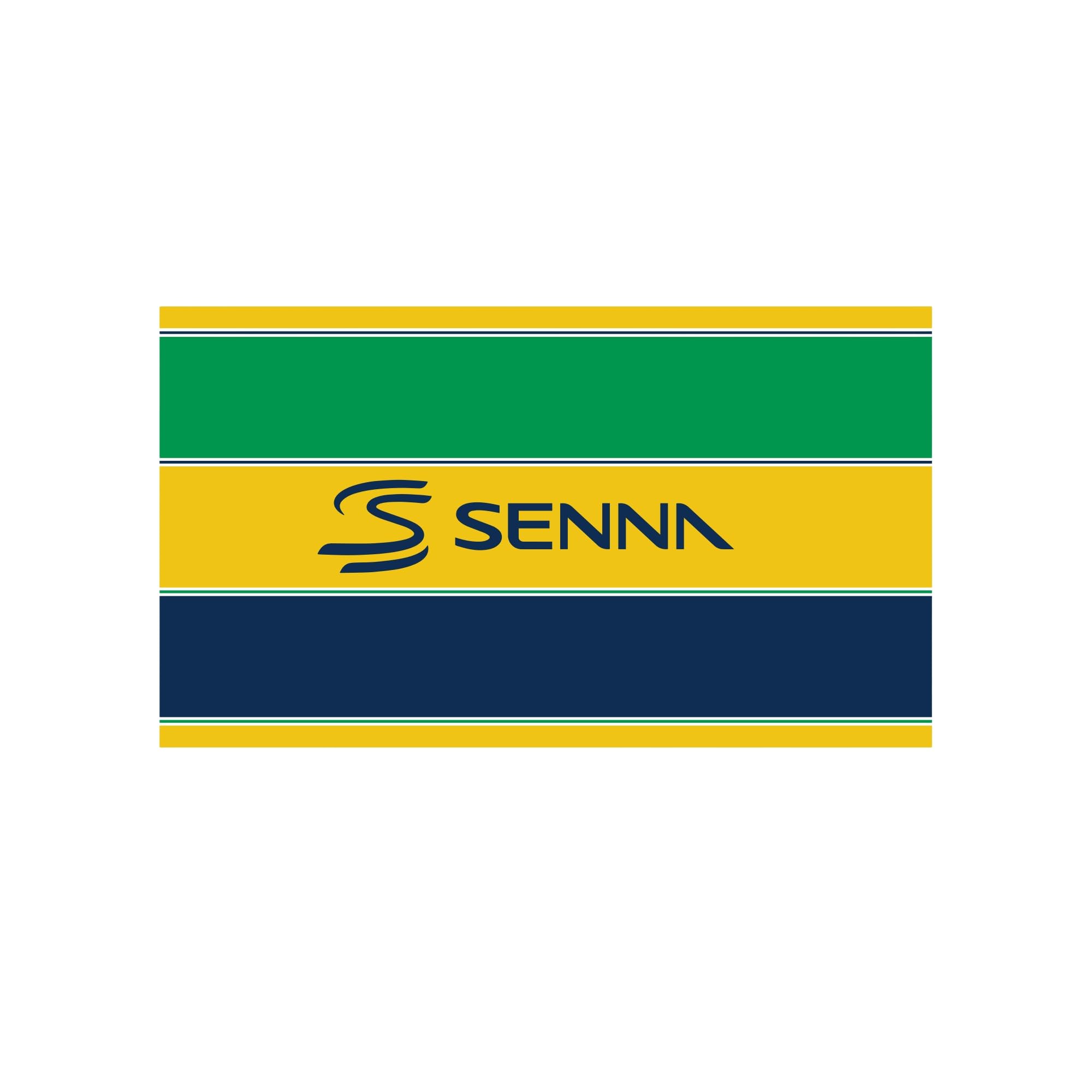 AYRTON SENNA Flag, Official Formula 1 Racing Banner, Motorsport Wall Decor for Garage Bedroom Office, F1 Fan Collectible Display, Ayrton Senna Memorabilia, Racing Enthusiast Gift, One Size