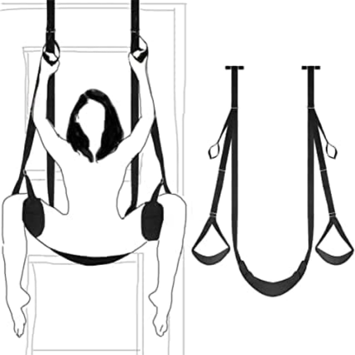 𝓢𝓮̣𝔁 𝓣σ𝔂𝓼 Nylon Carmen Heavy Duty Swing, Le Brinda Una Experiencia De Entretenimiento Estable Y Cómoda-M5