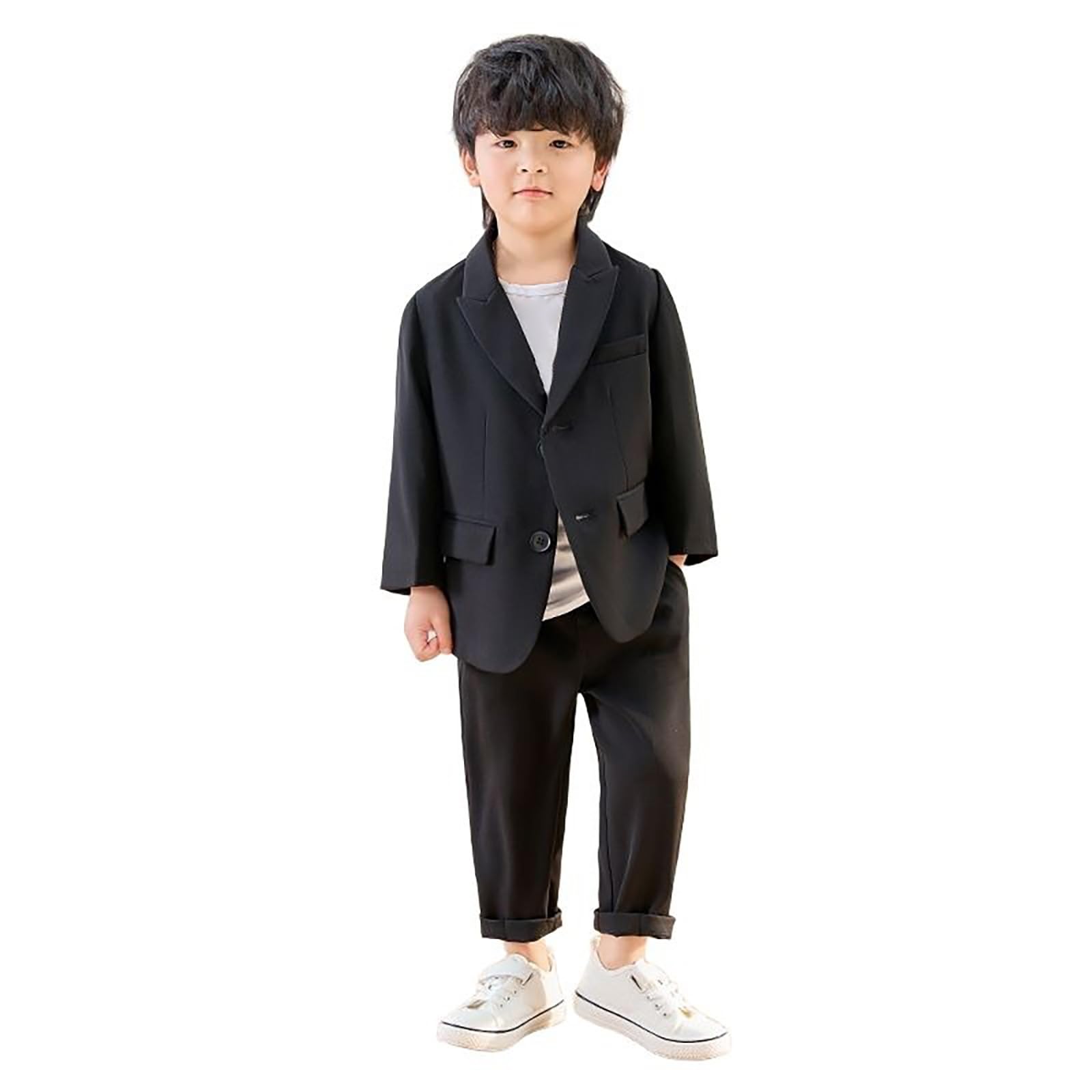 Set da 3 pezzi per abbigliamento formale con cappotto e pantaloni