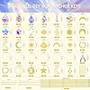 H&D HYALINE & DORA 215pcs DIY Crystal Suncatcher Kits for Adults Art Crafts Set with Rainbow Maker Prisms Pendant Sun Catchers Hanging Decor for Window Garden Wedding, Gold #1