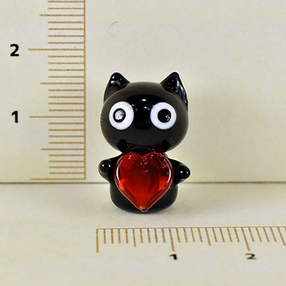 ガラス細工 黒猫 ミニチュア クロネコ 猫 その他 くろねこ 33個 黒