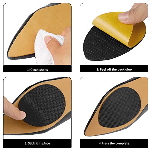 Protectores adhesivos antideslizantes para suelas de zapatos tacón alto miniatura 6