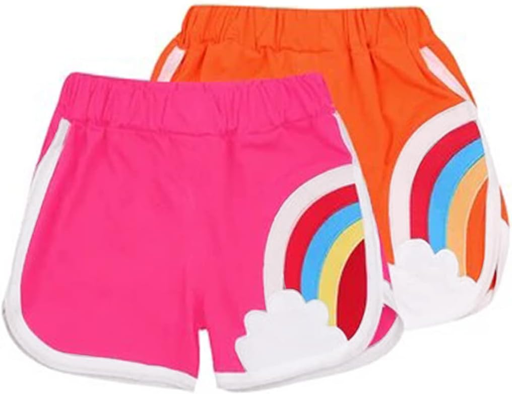 KYDA KIDS®Cotton Girls Plain Regular Fit Shorts for Summer- Multicolor