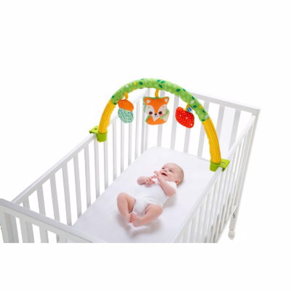 Chicco Tapis Arche 3 en 1 Compatible Next2Me, Tapis de Gymnastique Multifonctionnel avec Arche de Jeu, 3 Pendentifs et Panneau de Lit - Jouet Bébé 0+ Mois