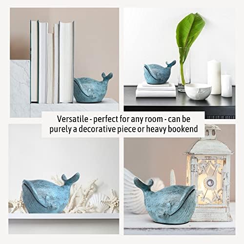 Miniatura 7 de Tope decorativo de puerta de hierro fundido, sujetalibros, decoración de playa y náutica, tapón de puerta pesado, decoración de playa para el hogar,