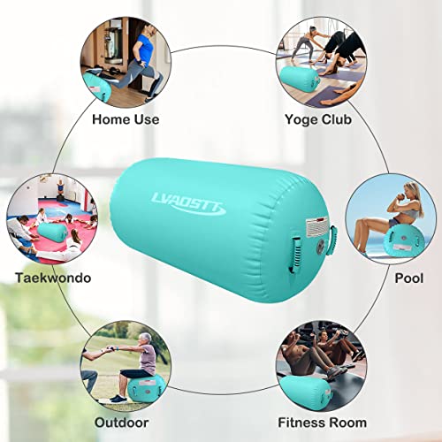 Gymnastics Roller Air Barrel Roller Air Spot, Inflatable Tumbling Mat Tumble Track Gymnastic Equipment Balance Cylinder With Pump For Yoga Cheerleading Home Use Gym #TOP6