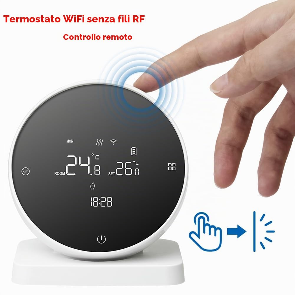 Termostato WiFi Wireless Termostato per Caldaia A Gas per Riscaldamento Caldaia A Gas Tuya Termostato WiFi Supporto Controllo APP Vocale Funziona per Home