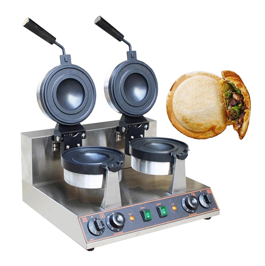 Chauffe-hamburgers commercial 1300W antiadhésif pour des pains parfaitement dorés