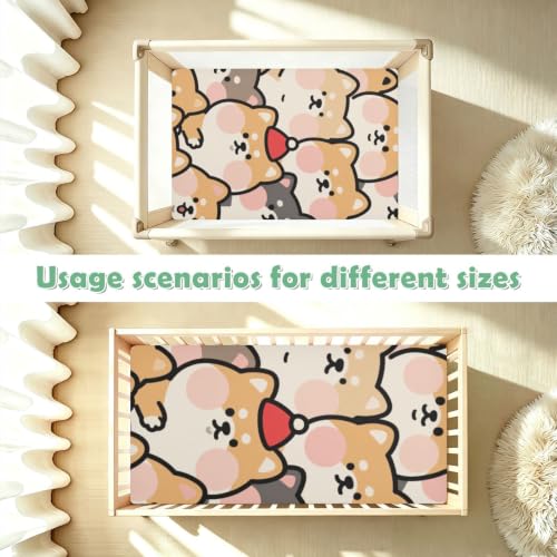 Drap de lit imperméable enfant contre les fuites motif Shiba - 8