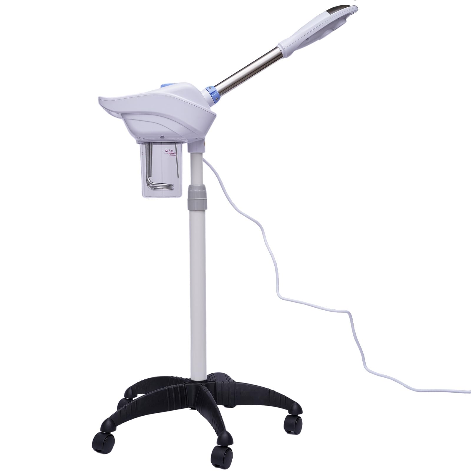 Vaporizador parownik do twarzy obracany o 360°, 750 W, do wszystkich rodzajów nawilżania skóry, oczyszczania, do gospodarstw domowych, salonów kosmetycznych, spa