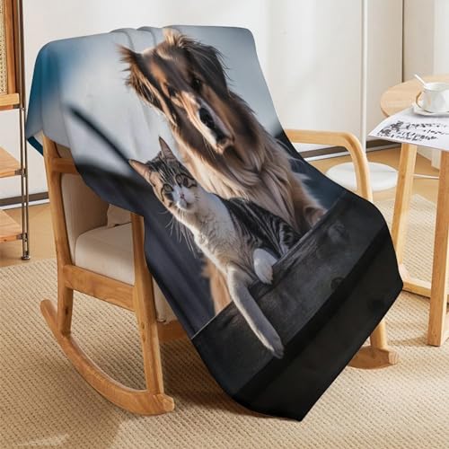 Manta de forro polar para perro transpirable para sofá y salón grande 5