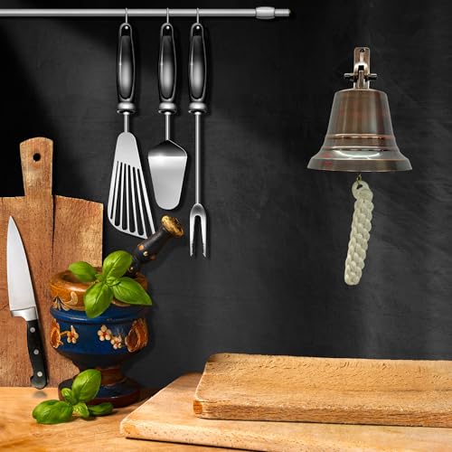 Vintage Solid Brass Wall-Mounted Bell – Handcrafted Chime for Home, Bar, Garden, and Ceremony (Multiple Sizes Available) - Image 5