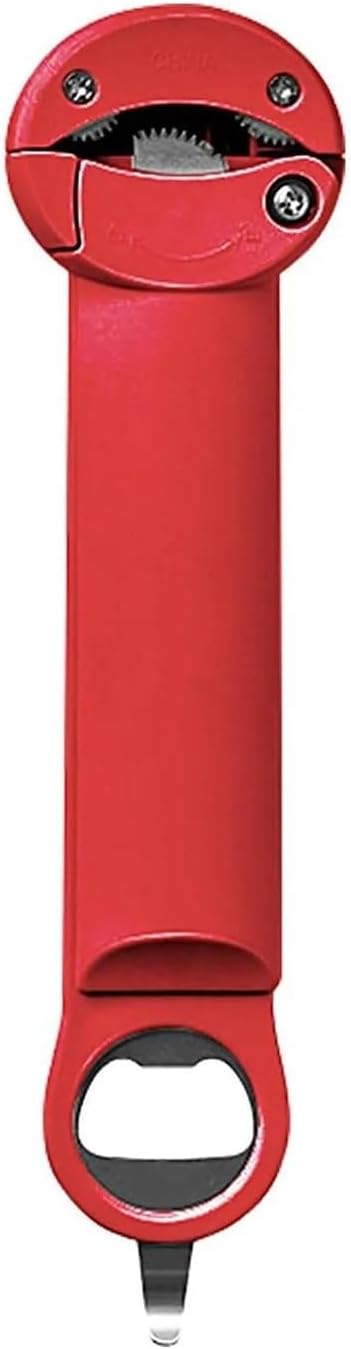 Multifunction Jar Opener Beverage Bottles Wine Openers Jar Opener Kitchen Gadgets Bar Supplies(Red)