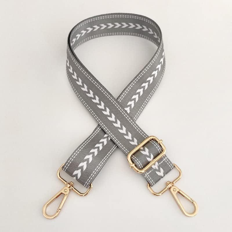 PTNKUIIY, Tracolla Regolabile 80-130 cm, 3,8 cm, Tinta Unita, Tracolla di Ricambio con Moschettone, Accessori Fai da Te per Borse, Beige