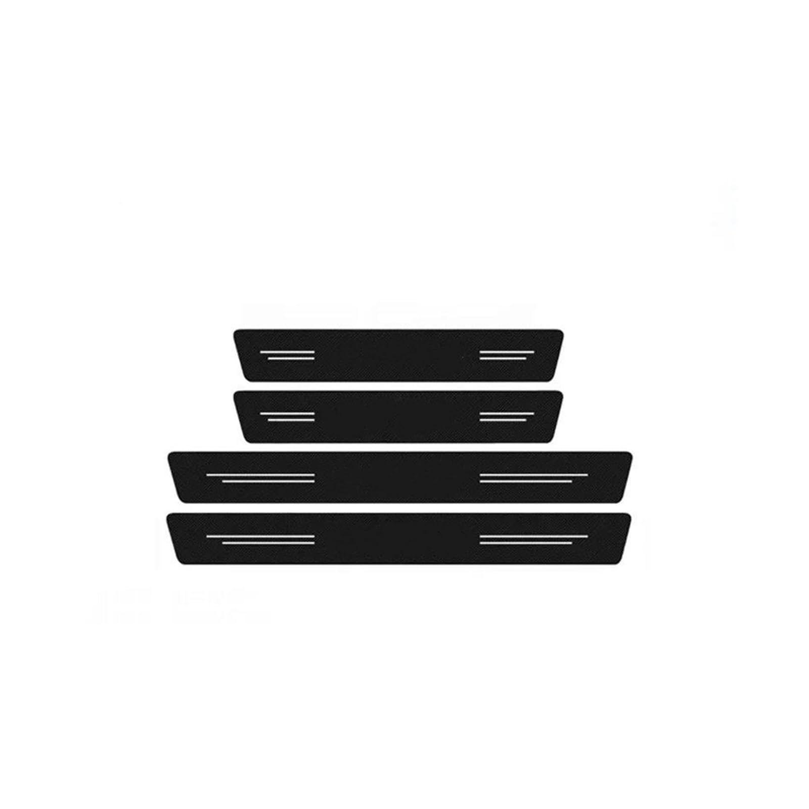 Carbon Fiber Trunk Sill Guard Bumper Strips Decals for Freed Car Door Sill Threshold Pedal Stickers Protective Trim(4pcs Door sill)