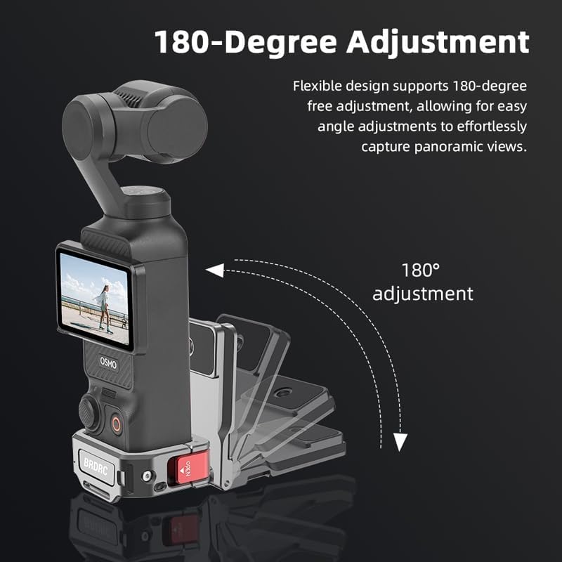 Coyktonty Osmo Pocket 3 Magnetic Mount, Magnet Expansion Adapter Holder for DJI Osmo Pocket 3 with Cold Shoe Slot/Action/GOPRO Connection Port
