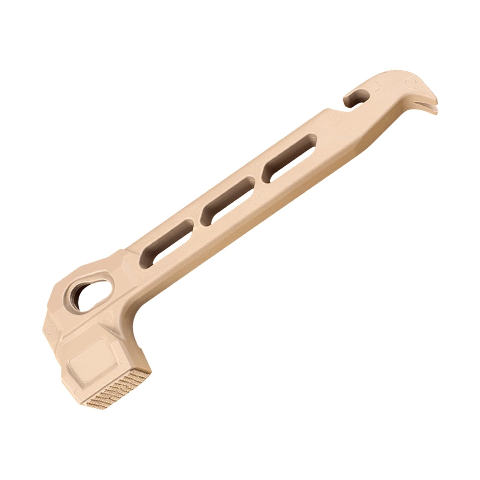 PE Camping Hammer with Stake Puller Hole Ultralight Portable Hammer Lightweight for Camping Stakes Tent Pegs Nail Spike Garden(B Khaki)