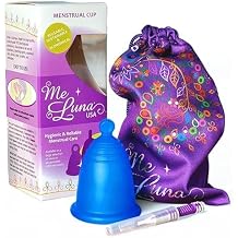 Most Customizable Menstrual Cup with Ball Handle | MeLuna Me Luna | Comfortable Period Cup Reusable Cup | Tampon Pad Alternative for All Body Types | Classic