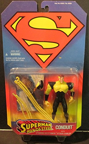 Conduit Action Figure with Spinning Kryptonite Attack Cables - Superman, Man of Steel Series