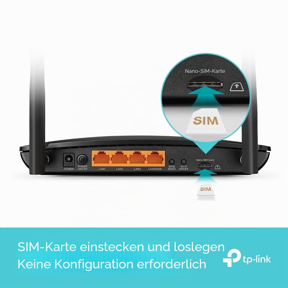 TP-Link Archer MR550 Router 4G+ Cat6 300Mbps, Wi-Fi AC1200 Dual Band & RE330 WLAN Verstärker Repeater AC1200