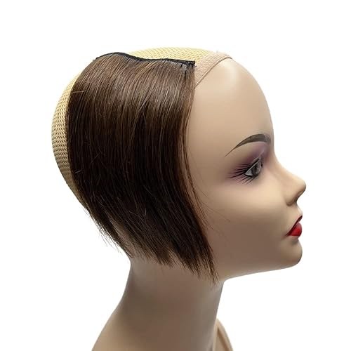 2 extensiones de cabello humano 100 % de 6 pulgadas, extensiones de cabello virgen brasileño con clip de volumen, extensiones de cabello virgen