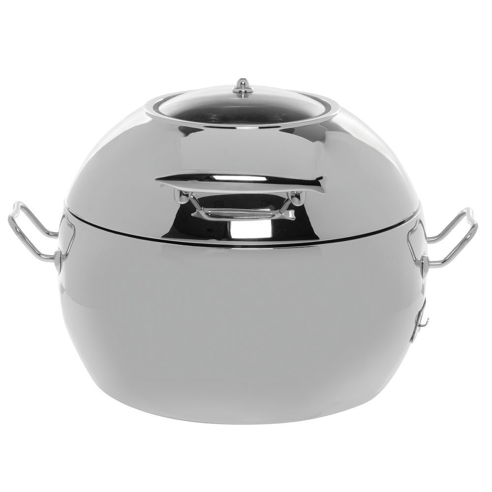 Induction Chafer for Soup by HUBERT – 11.5 quarts, Stainless Steel, Silver, Model 10-11L