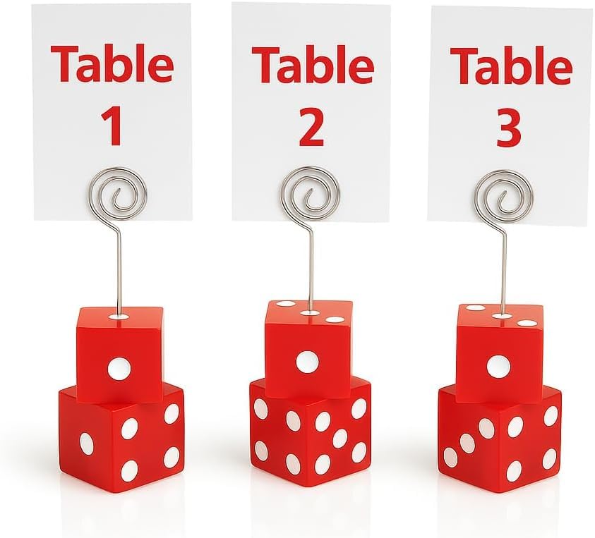 Amazon.com | Bunco Dice Table Number Holders – Cute & Functional