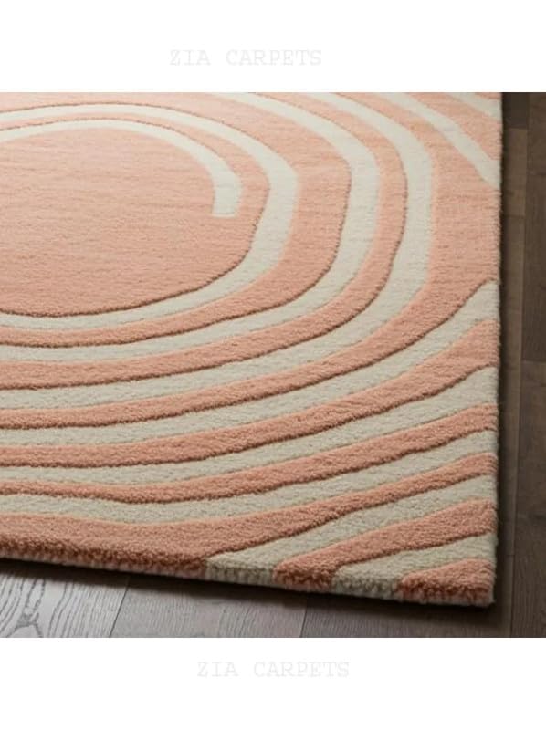 Image of zia carpets Hand Tufted Woollen Modern Collection Bedroom & Living Room Carpet Size 6 X 6 Feet