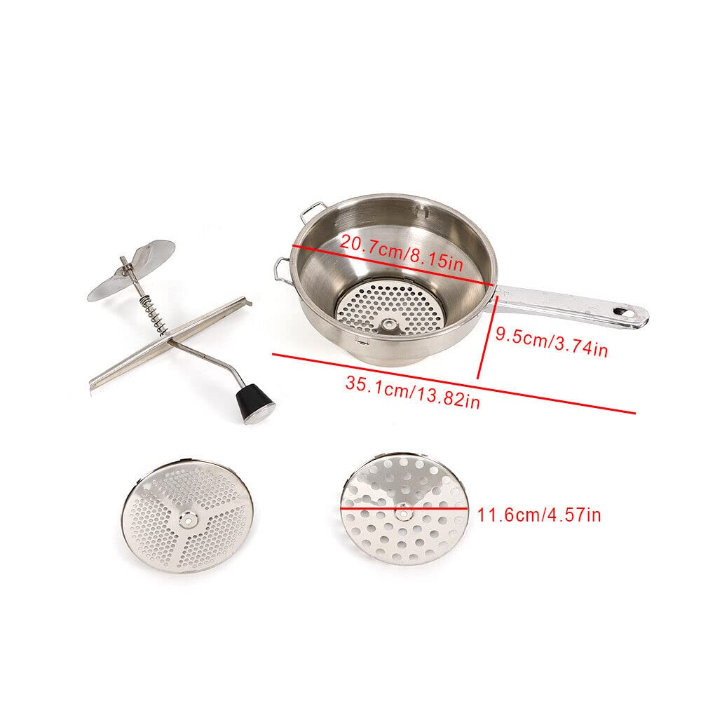 Baumalu RVS Passeerzeef 19 cm - incl. 3 verschillende inzetten