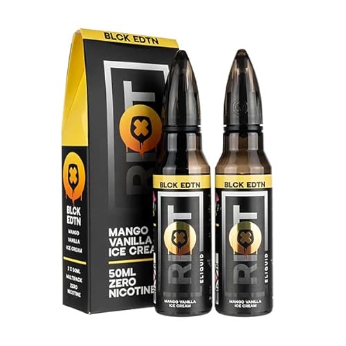 Riot-Squad-Mango-Vanilla-IC-2-x-50ml-Vape-Juice-No-Nicotine-E-Liquids-70vg-30pg-0mg-Vape-Liquid-Black-Edition
