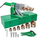 WeenthAvenue 2000W Plastic Pipe Welder with Digital Display, Hot Melt Tool for PP/PPR/PE/PB/PERT Pipes, 0.79/0.98/1.26/1.57/1.97/2.46 in Die Heads, Temp Control for Stable & Durable Plumbing Connectio