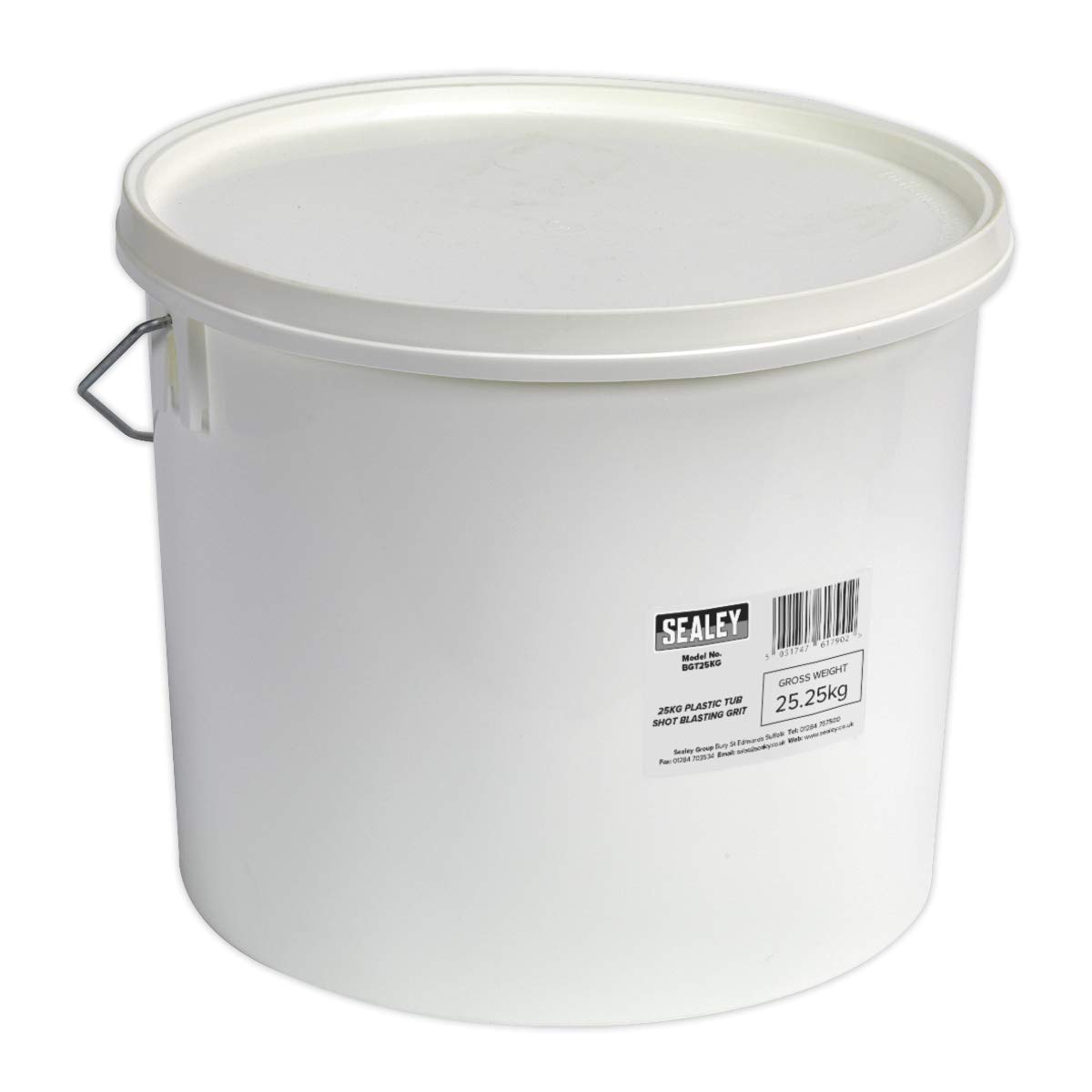 Sealey Shot Blasting Grit 25Kg Plastic Tub