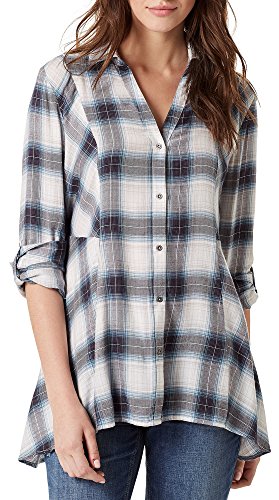 Vintage America Blues Ries Plaid Top X-Small