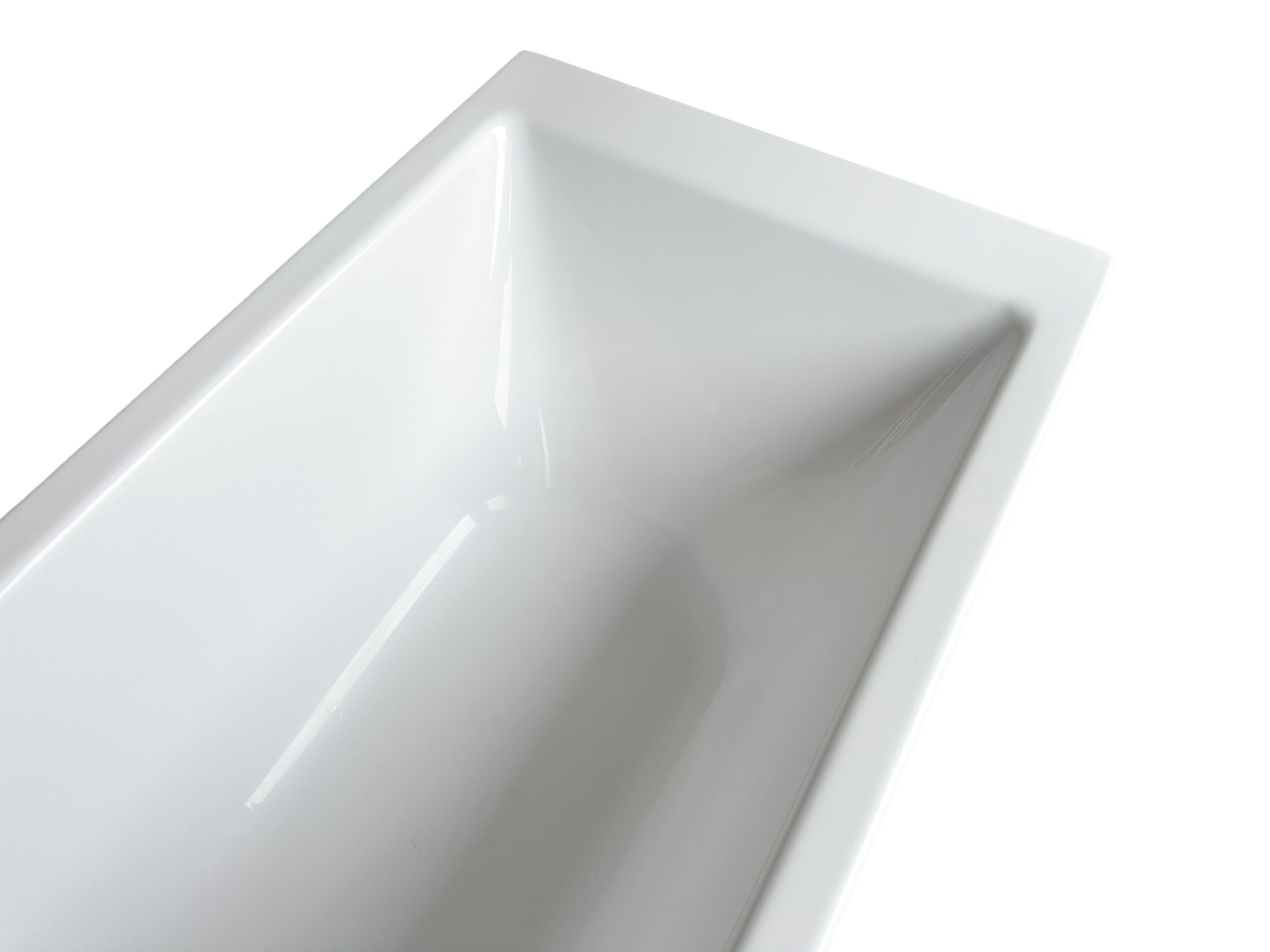 Wanna ECOLAM® TAMI 170x70 cm | Prostokątna wanna akrylowa z akrylu sanitarnego | Kompletny zestaw z automatycznym odpływem i przelewem oraz silikonowymi nóżkami | Biała