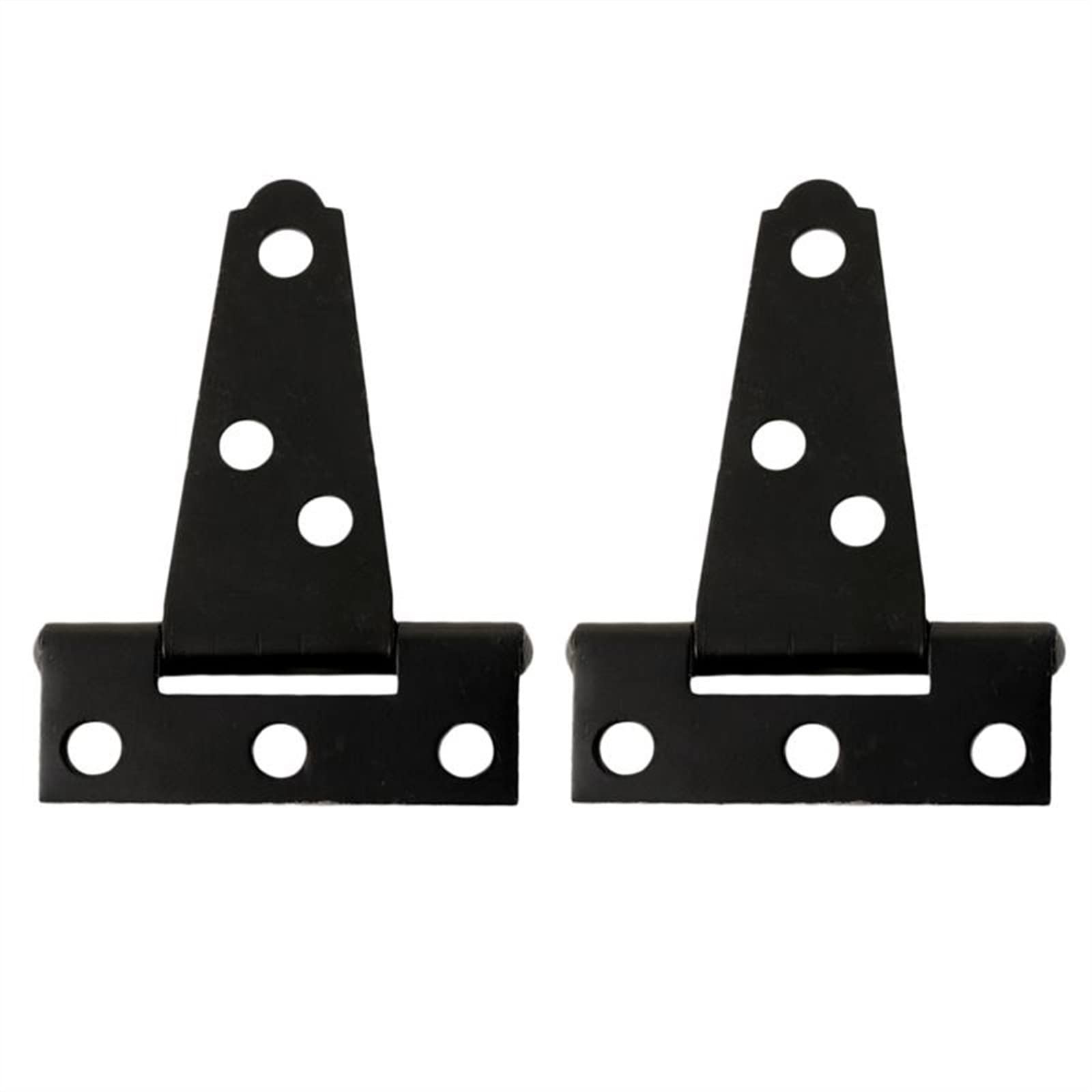 2PCS 2 Inches T Shape Rustproof Iron Light Duty Shed Hinge, Antique Hinged Door Strap, Barn, Hardware Cerniera(5X4.5CM)