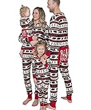 Lazy One Flapjacks, Pajamas for The Dog, Baby & Kids, Teens, and Adults, One Piece Pajamas, Family Matching Christmas Pajamas, Jammies (Bear Fair Isle, Medium)