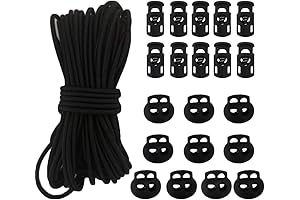 20-Piece Elastic Cord Lock Kit with 50-Foot Elastic Cord
