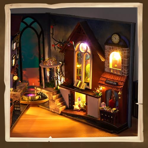 Decoración de estantería 3D para organizar libros con un sujetalibros creativo 8