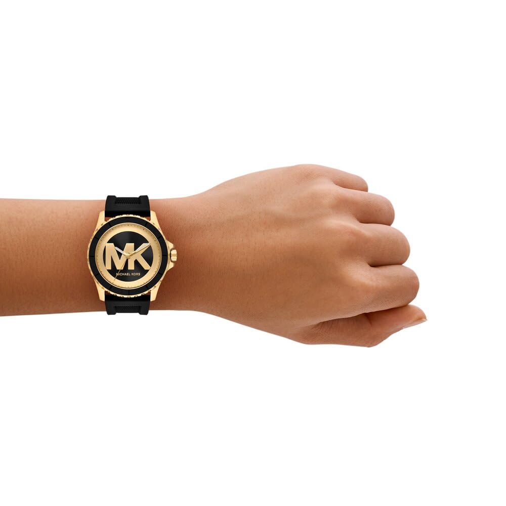 Michael Kors Everest Watch for Women, Quartz Chronograph Movement with Stainless Steel or Silicon Strap