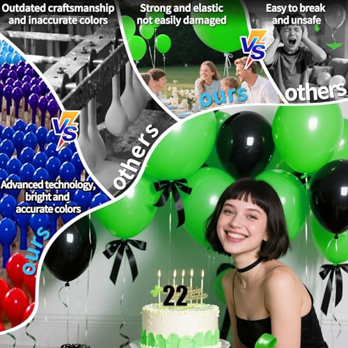Image of 32 Pack 18 Inch Light Green Latex Balloons - Organic Baby Shower, Spa Party & Spring Decor