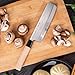 Imagen de Cuchillo de Acero Inoxidable 18 cm Nipon Usuba Mango de Madera de Arce y Hoja Estampada para Corte Preciso